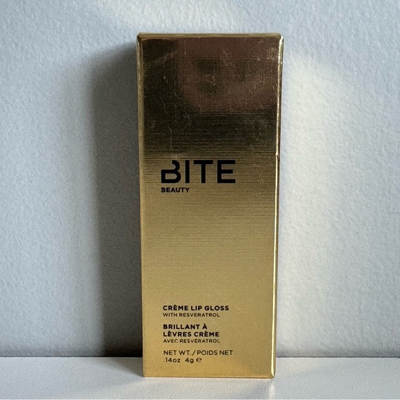 NEW Bite Beauty Crème Lip Gloss GOLD - Picture 1 of 6